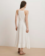 Veronica Beard Georges Linen Midi Dress - White