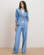 Veronica Beard Slate Cotton Twill Dickey