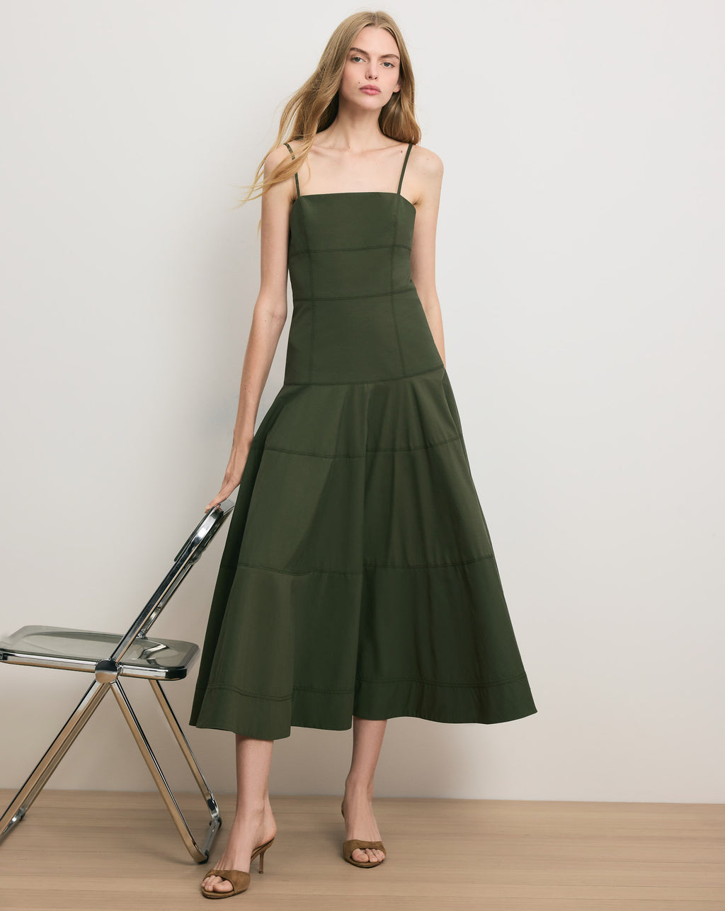Veronica Beard Ilona Midi Dress | Army Veronica Beard Ilona Midi Dress | Army