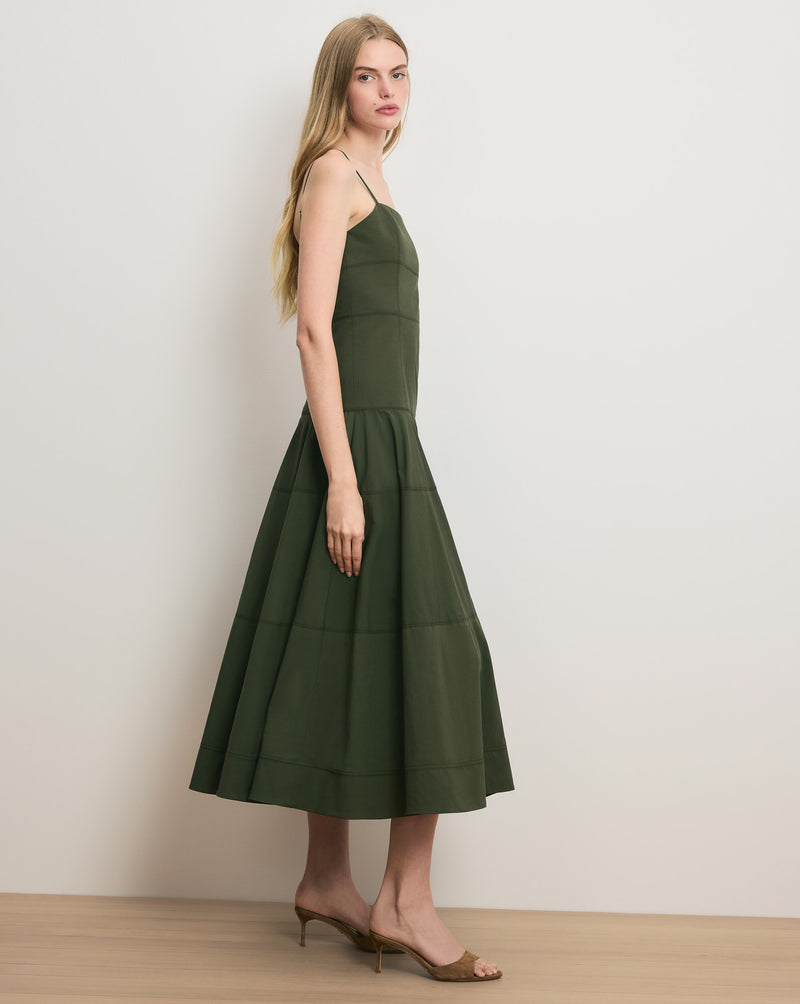 Veronica Beard Ilona Midi Dress - Army