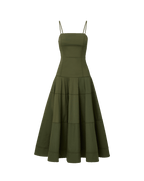 Veronica Beard Ilona Midi Dress - Army