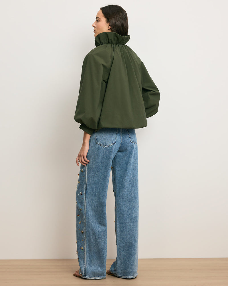 Veronica Beard Circe Bubble Jacket - Army