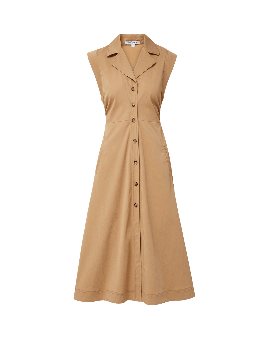 Veronica Beard Orla Midi Shirtdress | Khaki