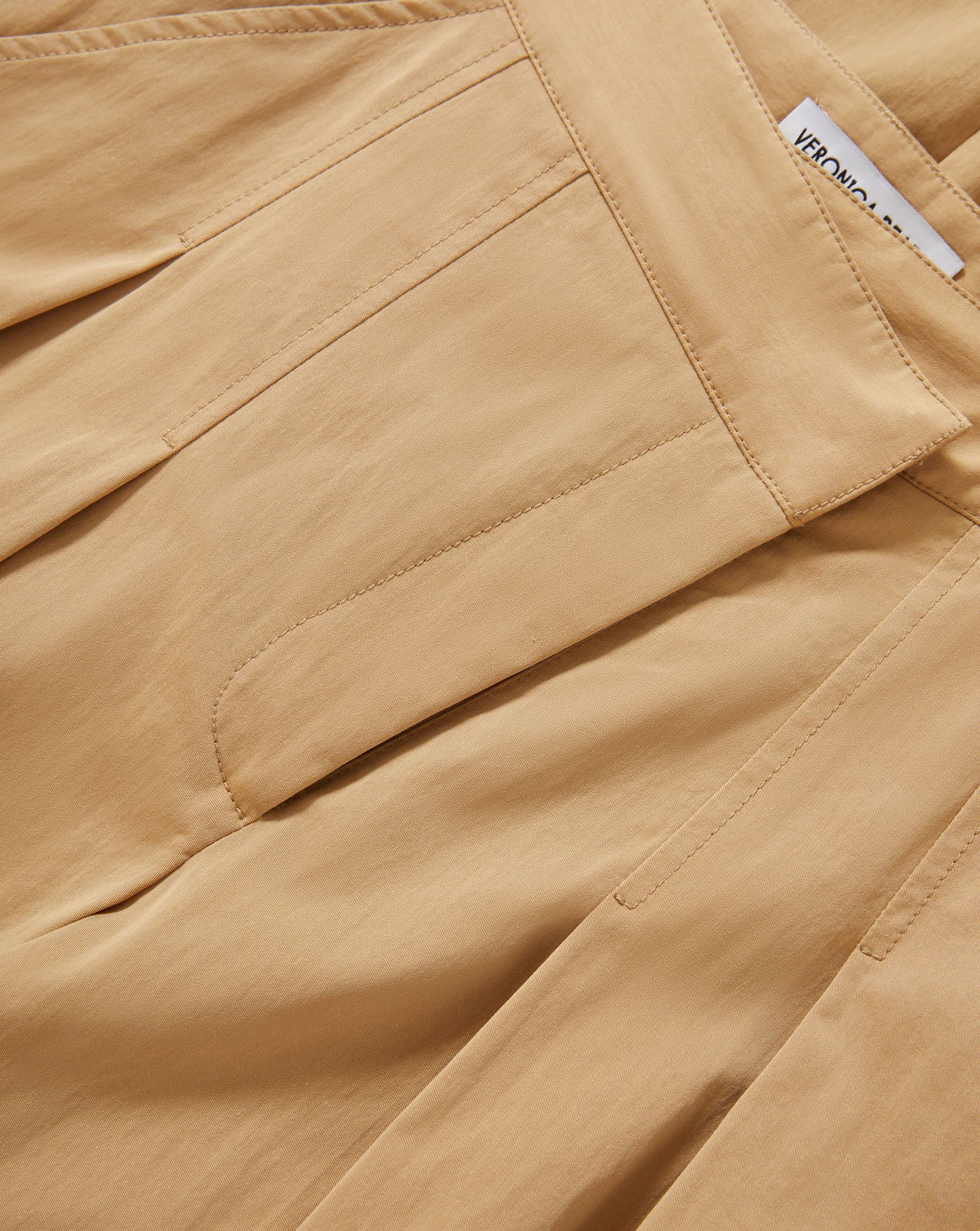 Heron Wide-Leg Pant in Khaki | Veronica Beard