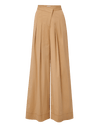 Veronica Beard Heron Crossover Waistband Pant - Khaki