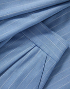 Veronica Beard Heyser Wide-Leg Pant - Blue Jay/Dove White