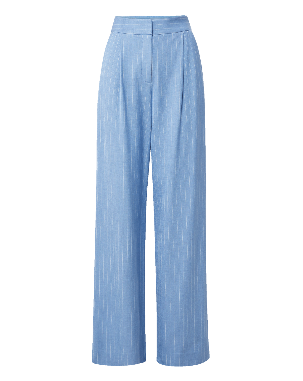 Veronica Beard Heyser Wide-Leg Pant - Blue Jay/Dove White