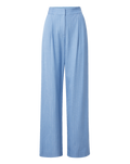 Veronica Beard Heyser Wide-Leg Pant - Blue Jay/Dove White