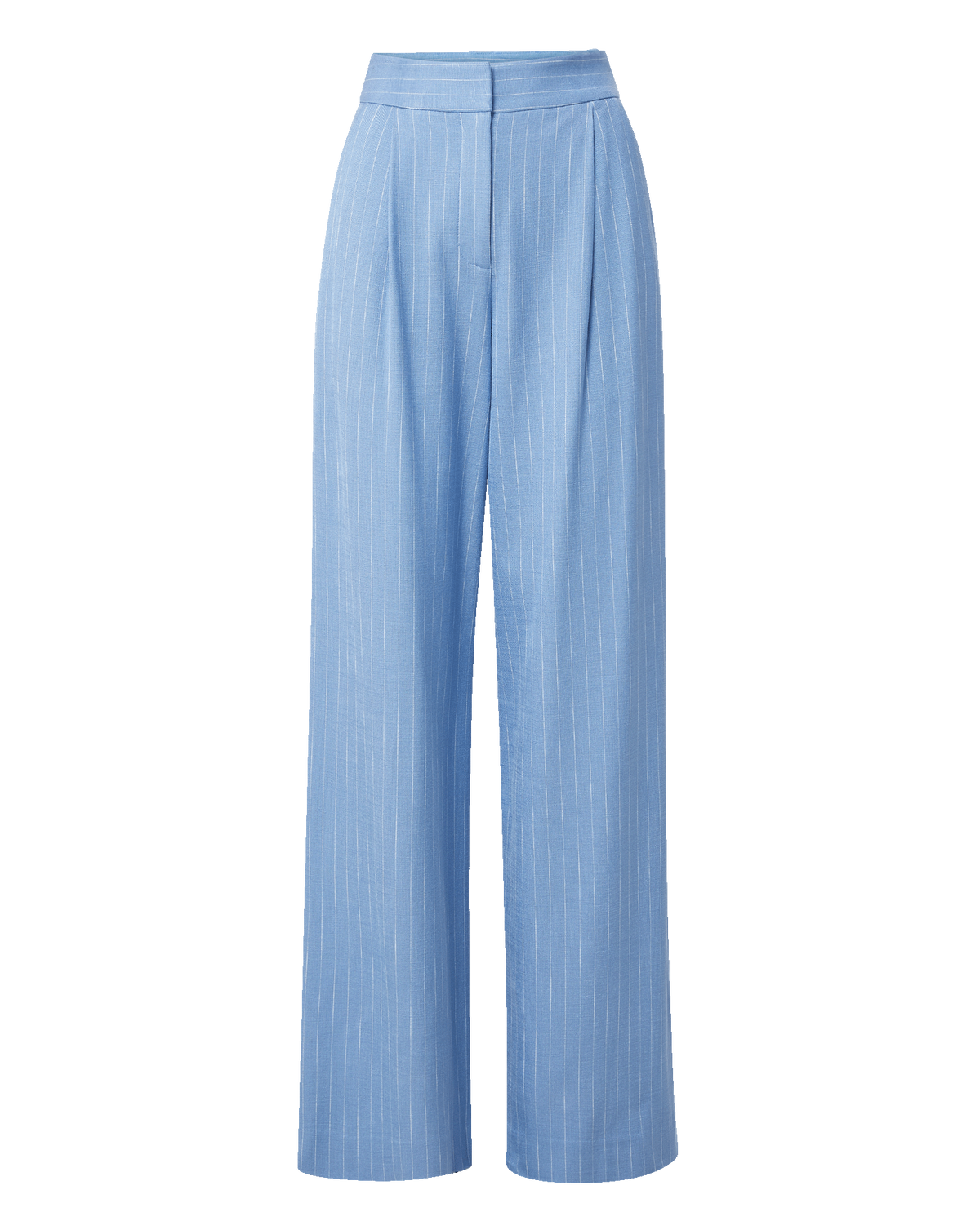Heyser Wide-Leg Pant in Blue Jay/Dove White | Veronica Beard