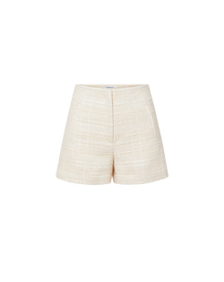 Veronica Beard Jazmin Tweed Short - Ecru