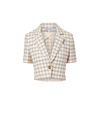 Veronica Beard Montenegro Tweed Jacket - Ecru Multi