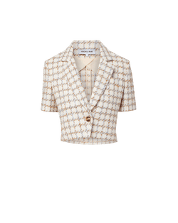 Veronica Beard Montenegro Tweed Jacket - Ecru Multi