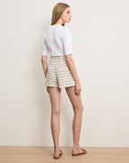 Veronica Beard Jazmin Tweed Short - Ecru Multi