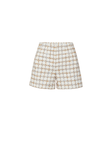 Veronica Beard Jazmin Tweed Short - Ecru Multi