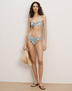 Veronica Beard Rosella Bikini Top - Blue Multi