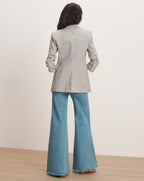 Veronica Beard Clayton Gingham Dickey Jacket - Acorn Multi