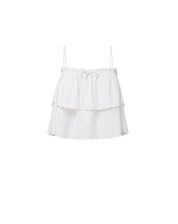 Veronica Beard Oseanna Eyelet Camisole - White