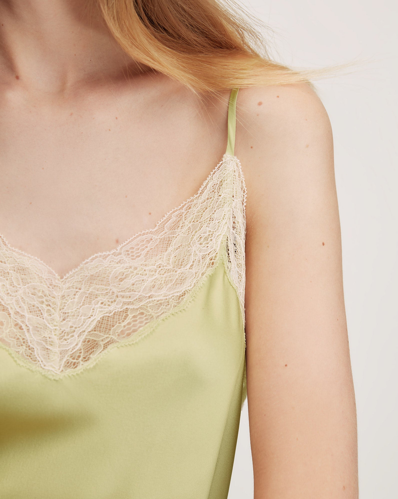 Johanan Stretch-Silk Camisole in Pistachio | Veronica Beard