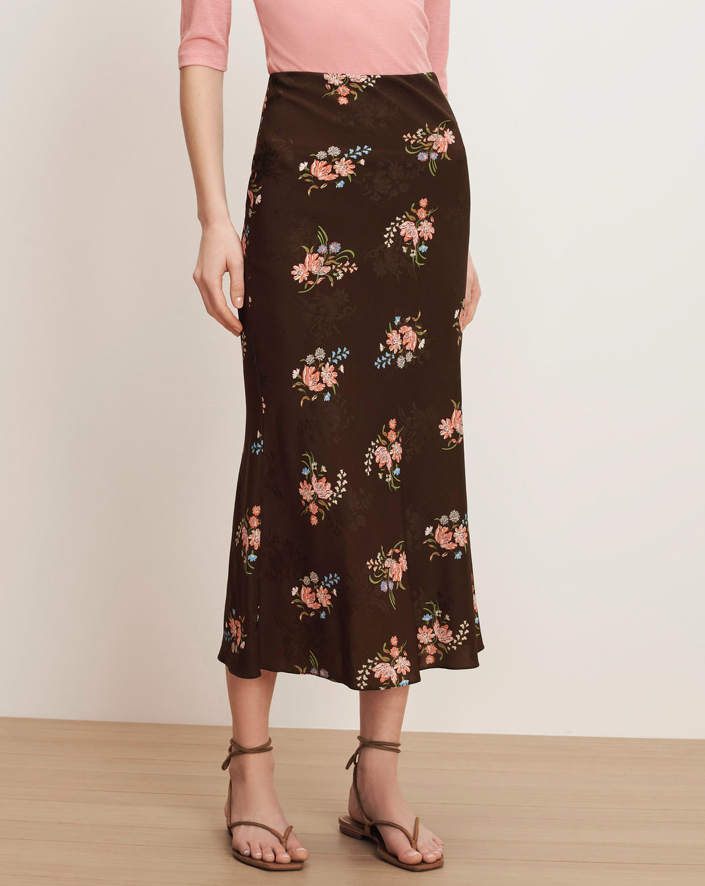 Veronica Beard Clover Skirt - Dark Mocha Multi