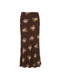 Veronica Beard Clover Skirt - Dark Mocha Multi