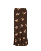 Veronica Beard Clover Skirt - Dark Mocha Multi