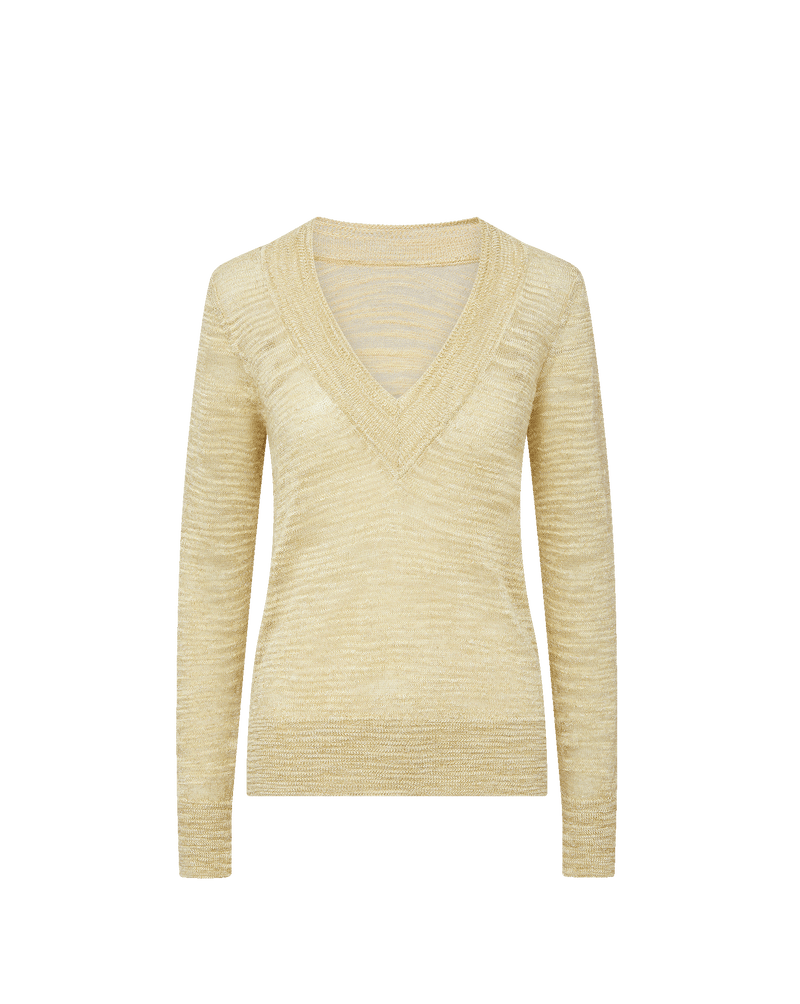 Veronica Beard Coleta Sweater - Light Pistachio Multi