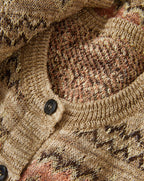 Veronica Beard Shana Cardigan - Stone Khaki Multi