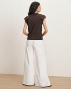 Veronica Beard Isador Knit Vest - Dark Mocha