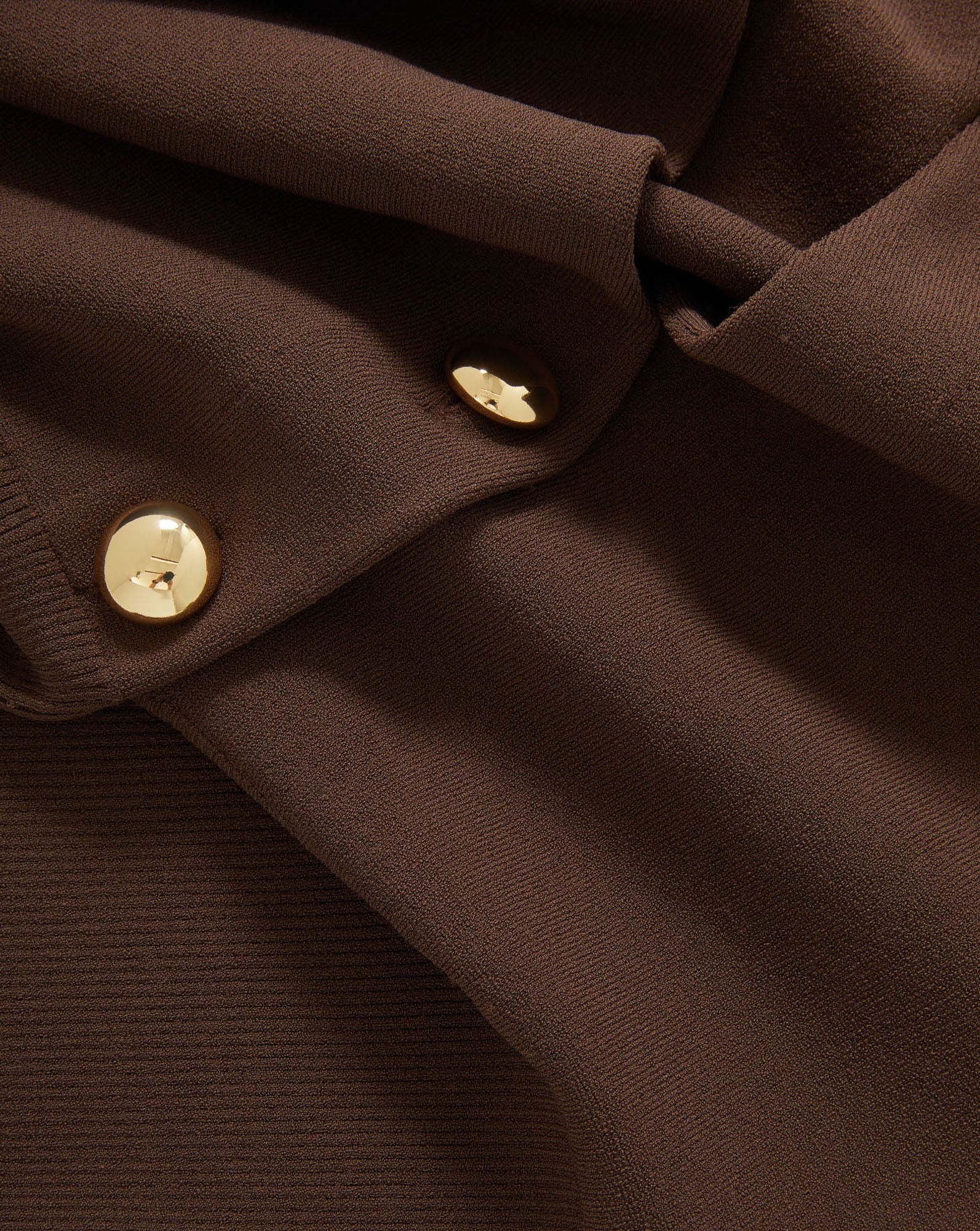 Isador Knit Vest in Dark Mocha | Veronica Beard