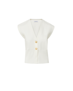 Veronica Beard Isador Vest - White
