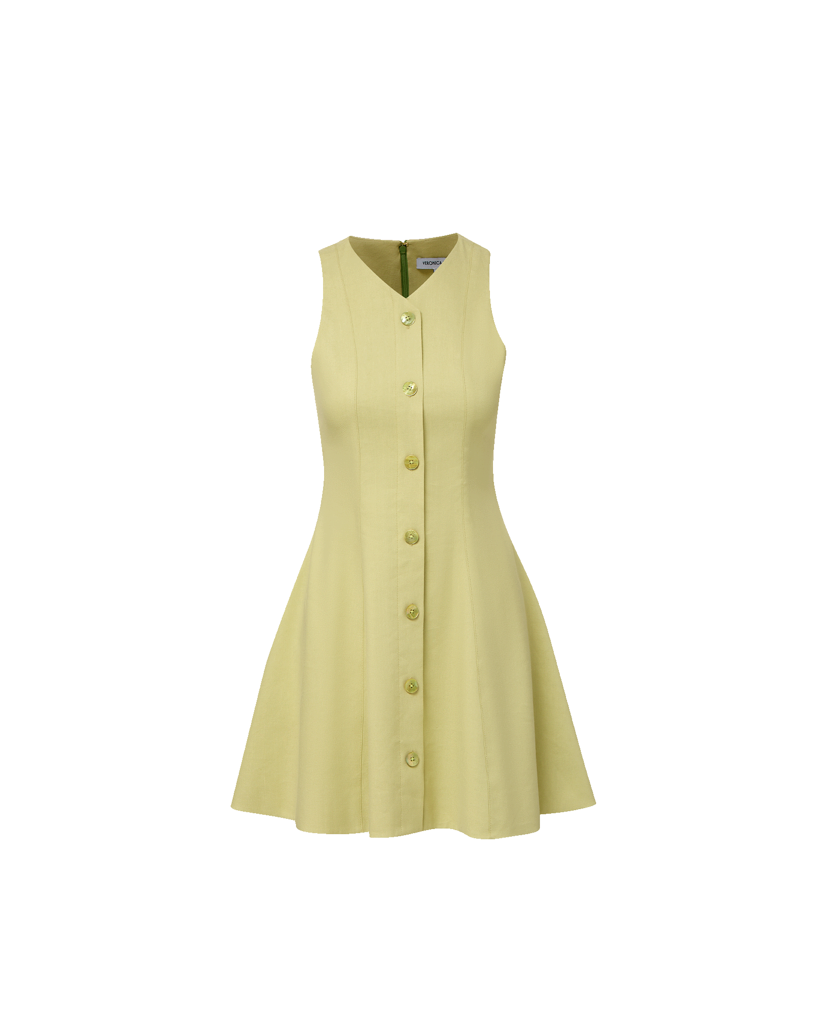 Steiner Button-Down Mini Dress in Pistachio | Veronica Beard