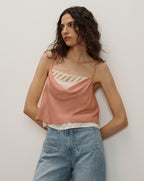 Veronica Beard Lumora Silk-Blend Camisole - Light Clay