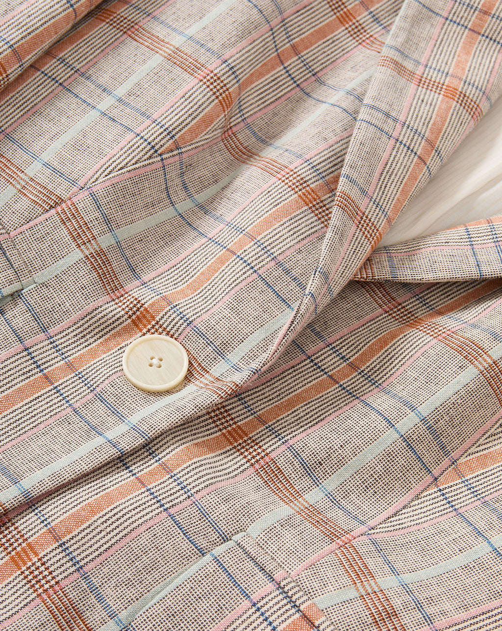 Veronica Beard Schoolboy Plaid Dickey Jacket - Muted Clay Multi