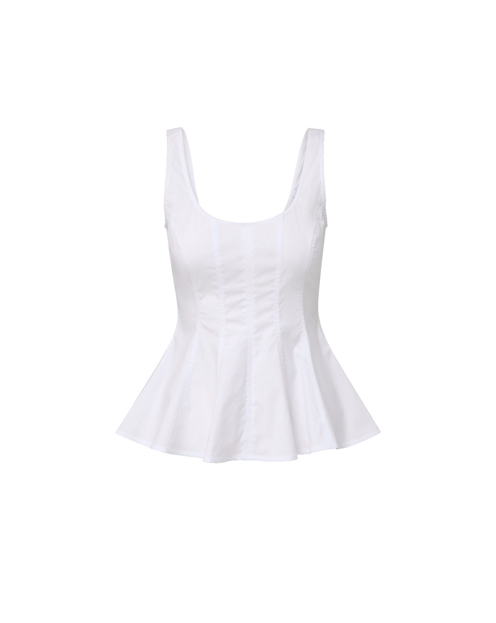 【新品】bordersatbalcony BALLOON PEPLUM TANK Maeve Bubble Peplum Tank | Anthropologie