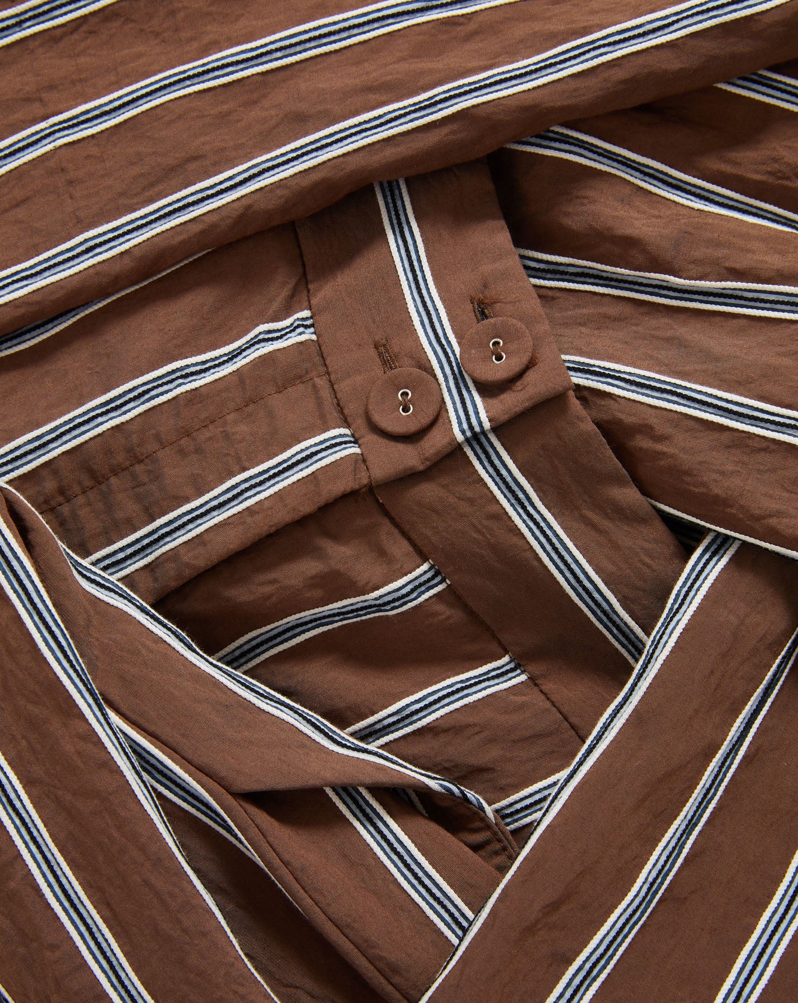 Veronica Beard Carraway Wide-Leg Pant - Dark Mocha Multi