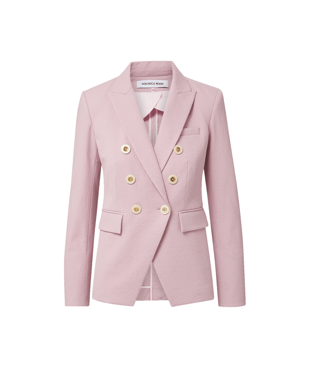 美品　PESERICO ペセリコ　テイラード　ジャケット　ピンク Miller Dickey Double-Breasted Jacket in Carnelian Red | Veronica Beard