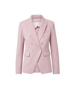 Veronica Beard Miller Seersucker Dickey Jacket - Pale Orchid Haze