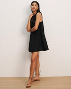 Veronica Beard Haleem Eyelet Mini Dress - Black