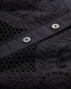 Veronica Beard Haleem Eyelet Mini Dress - Black
