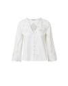 Veronica Beard Suniva Embroidered Shirt - White