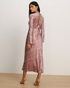 Veronica Beard Gemma Silk-Blend Midi Dress - Orchid Haze