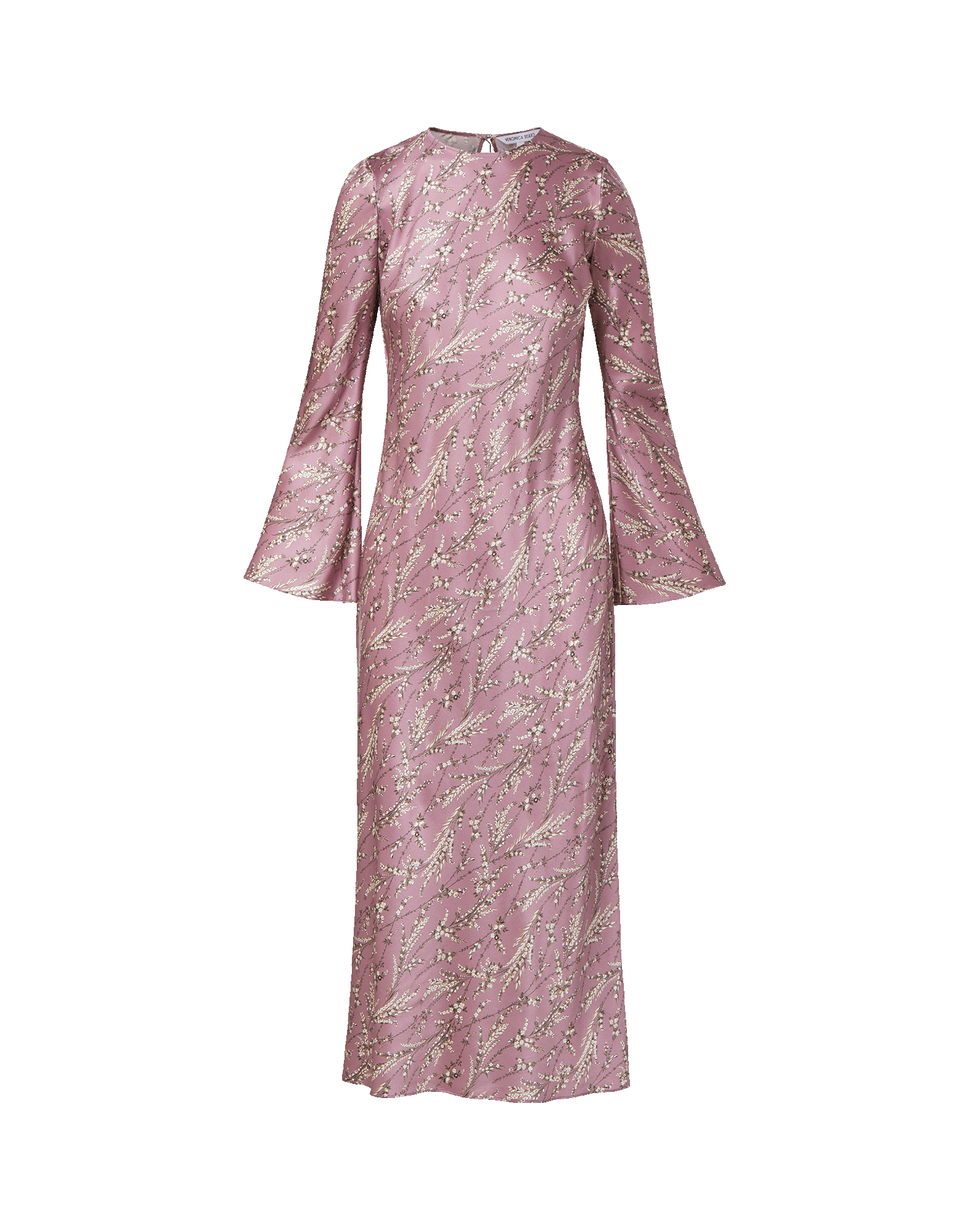 Veronica Beard Gemma Silk-Blend Midi Dress | Orchid Haze Multi | Size 16
