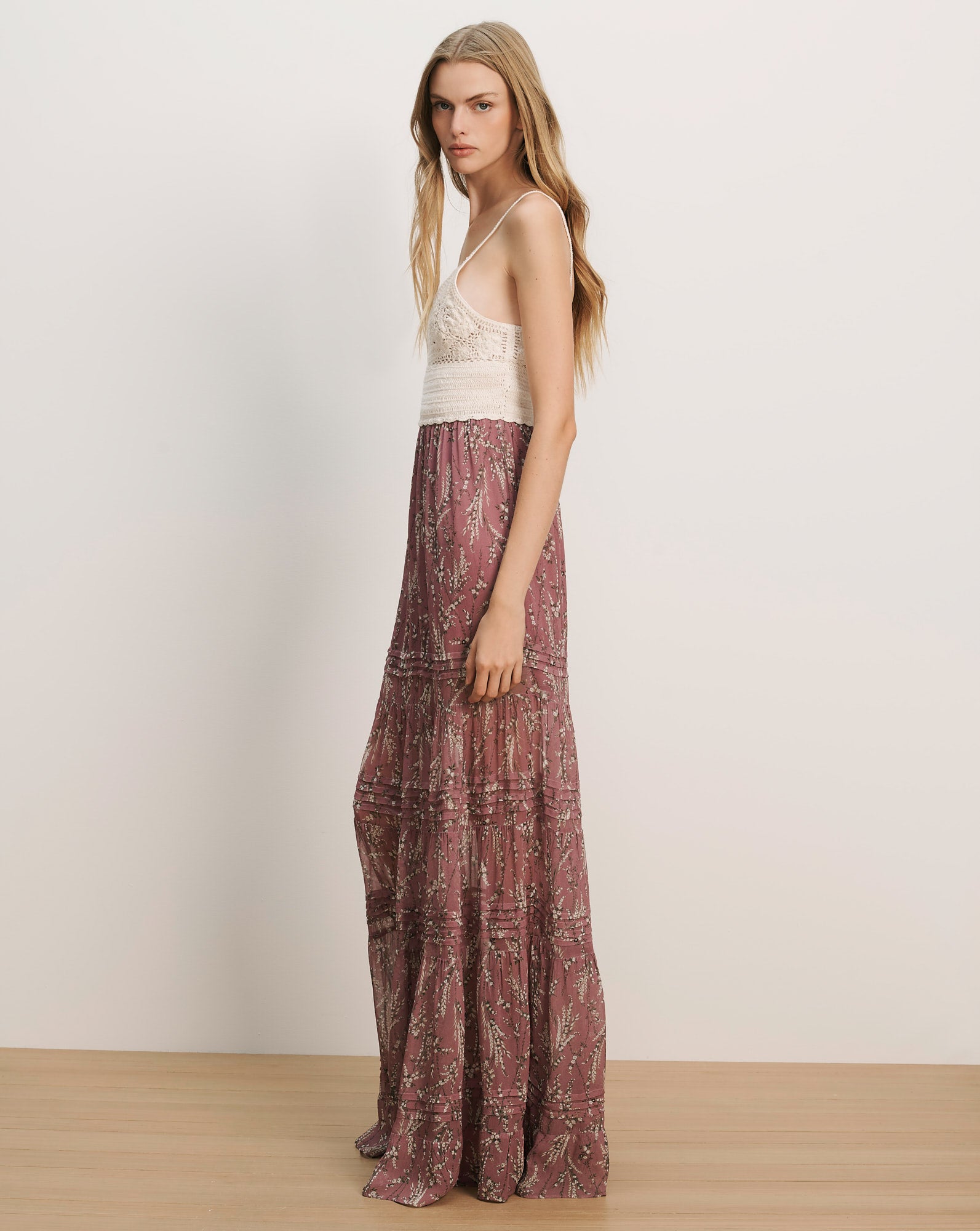 Veronica Beard Josiane Floral Maxi Dress - Orchid Haze Multi