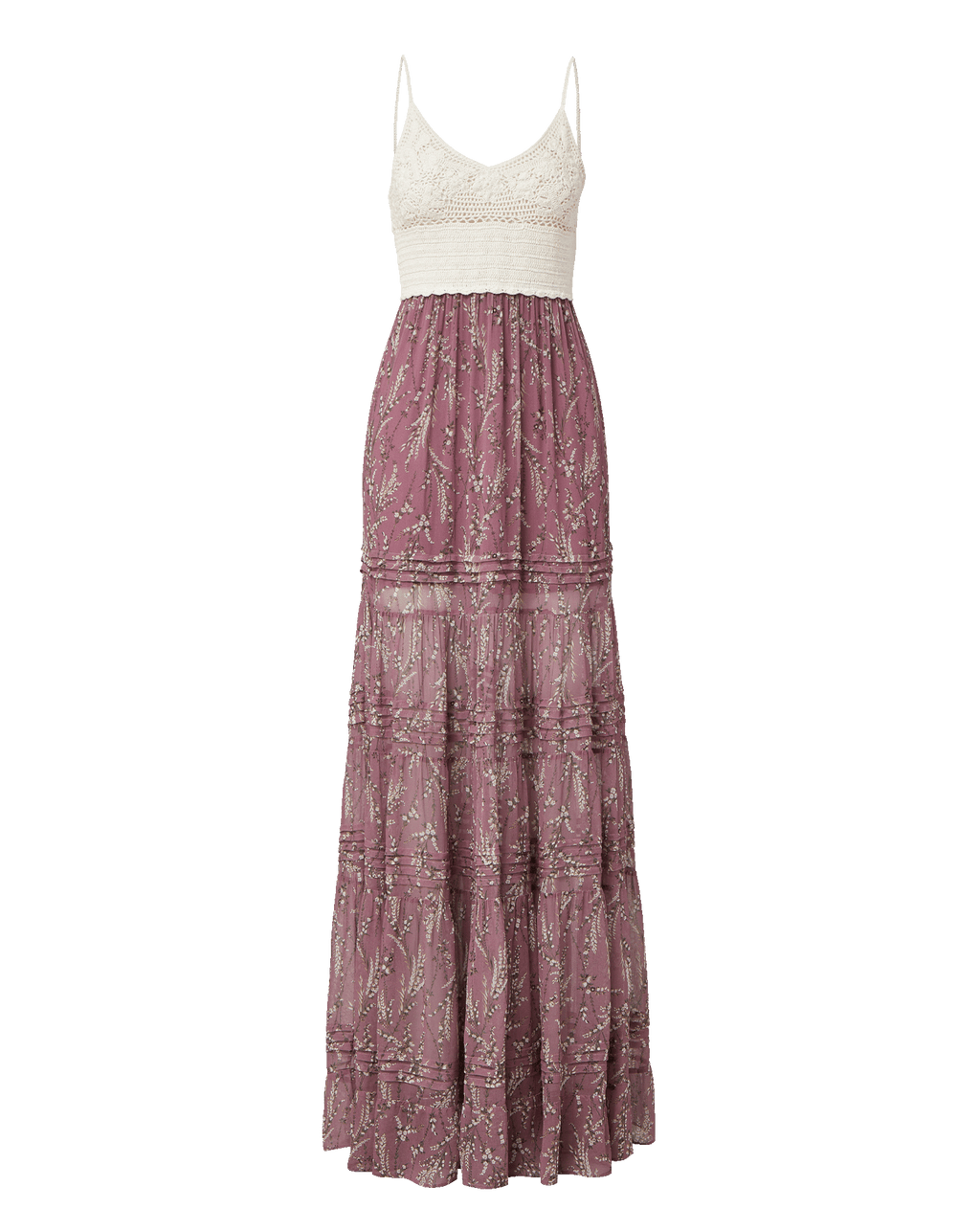 Veronica Beard Josiane Floral Maxi Dress - Orchid Haze Multi