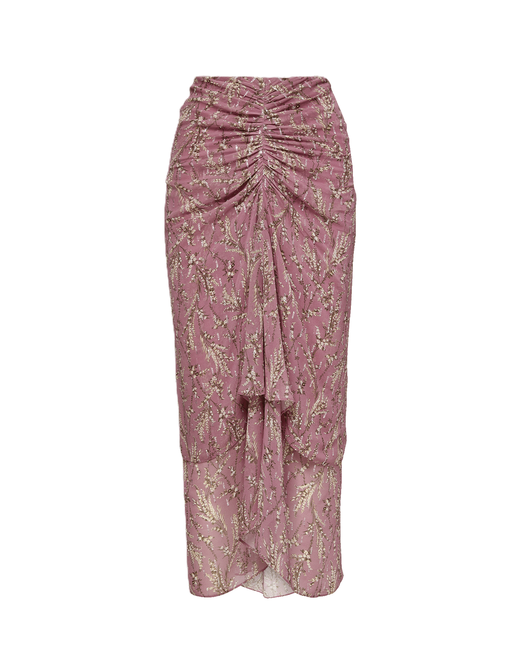 Veronica Beard Sira Floral Midi Skirt - Orchid Haze Multi