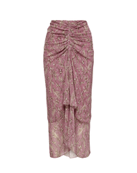 Veronica Beard Sira Floral Midi Skirt - Orchid Haze Multi