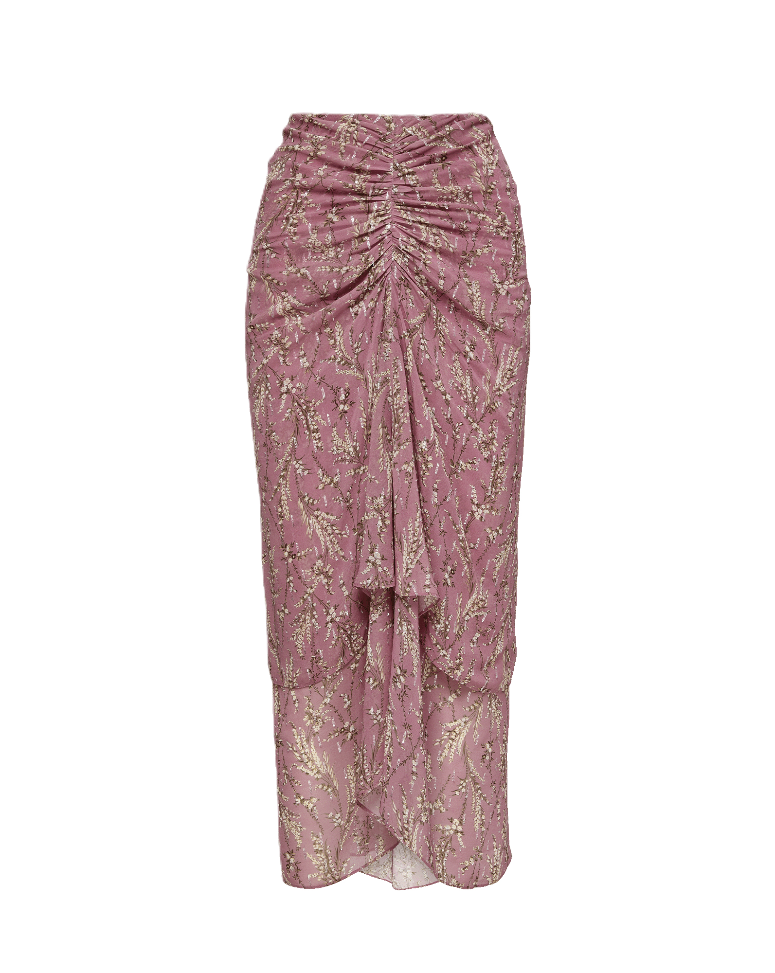 Veronica Beard Sira Floral Midi Skirt - Orchid Haze Multi