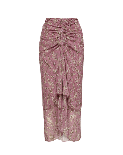 Veronica Beard Sira Floral Midi Skirt - Orchid Haze Multi
