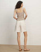 Veronica Beard Selwyn Knit Tank Top - Beige Multi