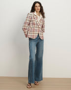 Veronica Beard Tyra Plaid Dickey Jacket - Orchid Haze Multi
